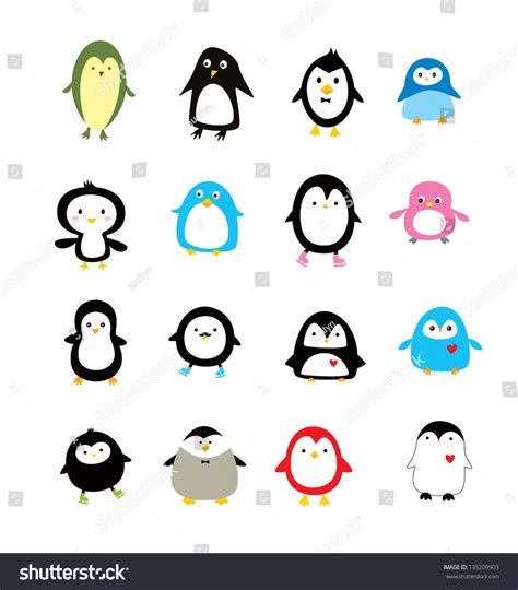 Penguin Vector Stock Vector (Royalty Free) 135209903 | Shutterstock