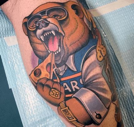 50 Chicago Bears Tattoos For Men - NFL Football Ink Ideas