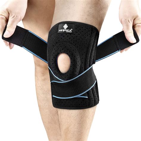 NEENCA Knee Brace for Knee Pain, Adjustable Knee Support with Patella Gel Pad & Side Spring ...