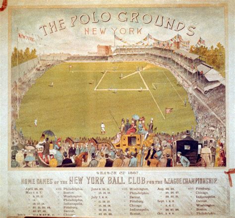 Baseball History: 19th Century Baseball: Image: The Polo Grounds, New York, 1887