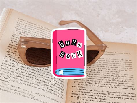 Burn Book Sticker, Book Sticker, Kindle Sticker, Laptop Sticker - Etsy