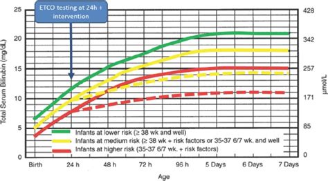 16 New Bilirubin Levels In Newborns Chart