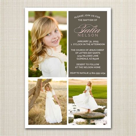 Free Lds Baptism Invitation Template Inspirational 12 Best Girls ...