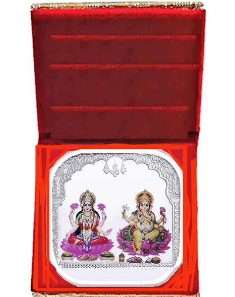 Buy LVA CREATIONS10 grams pure silver coin lakshmi ganesh Bis Hallmark ...