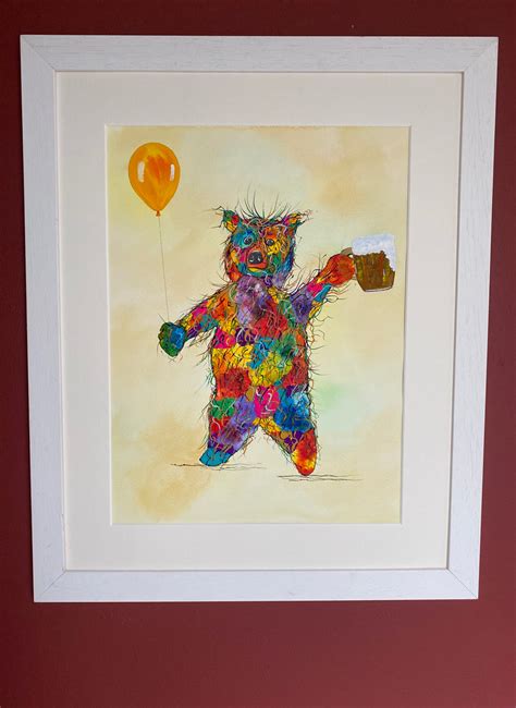 Fancy a bear? - original (framed) / prints available (SOLD) – artistnelliehearn.co.uk