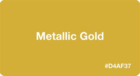 Metallic Gold Color: Best Practices, Color Codes, Palettes & More!