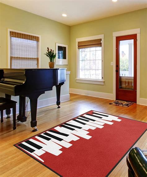 Piano Theme Rug | Custom Music Instrument Rugs | Rug Rats