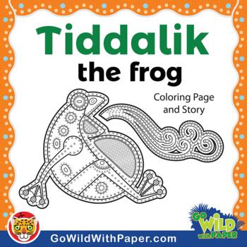 Tiddalik the Frog Story and Coloring Page Activity | Tiddalick | TPT