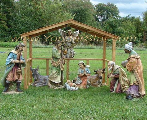 Wooden Outdoor Nativity Stable | Outdoor nativity scene, Outdoor nativity, Outdoor nativity sets