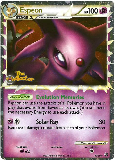 Espeon - HS Undaunted #81 Pokemon Card