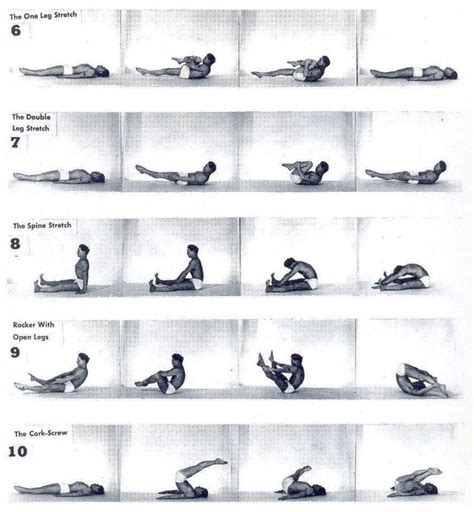 Mat exercices | Treino de pilates, Joseph hubertus pilates, Pilates