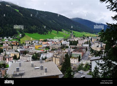 A view over Davos, Switzerland Stock Photo, Royalty Free Image ...