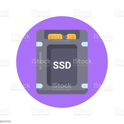 Ssd Hard Drive Icon In Vector Logotype Stock Illustration - Download ...