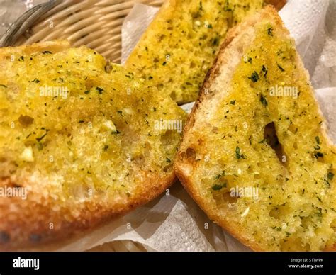 Bolo do Caco garlic bread, a speciality of Madeira, Portugal Stock ...