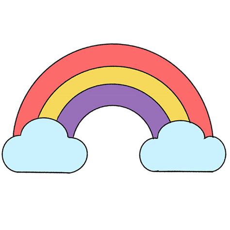 How to Draw a Rainbow for Kindergarten - Easy Tutorial For Kids