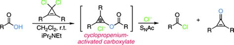 通过羧酸的芳族阳离子活化进行亲核酰基取代：在温和条件下快速生成酰氯,Journal of the American Chemical ...