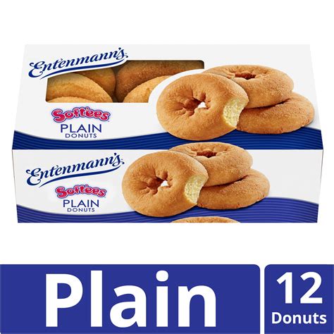 Entenmann's Soft'ees Plain Donuts, 12 count - Walmart.com - Walmart.com