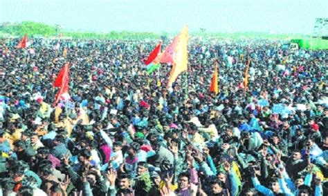 Karni Sena’s huge protest for reservation solely on economic basis - The Hitavada