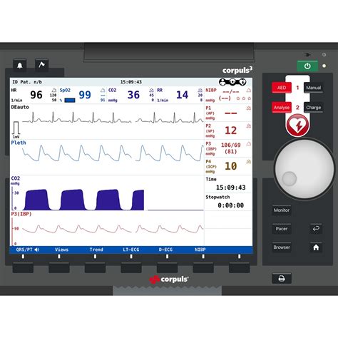 corpuls3T Patient Monitor Screen Simulation for REALITi360 - 8001071 - iSimulate - M-SCP3T ...