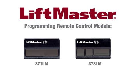 Liftmaster Remote Instruction Manual