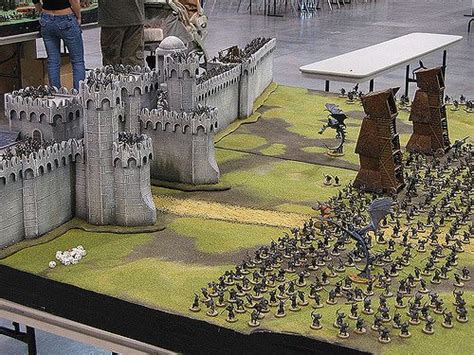 Minas Tirith Wall - Lord of the Rings | Wargaming terrain, Warhammer terrain, Fantasy art landscapes