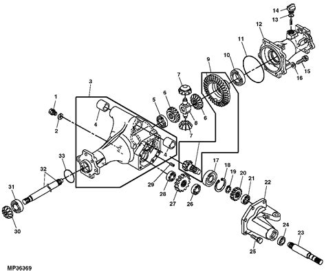 2320 - TRACTOR, COMPACT UTILITY FRONT AXLE HOUSING EPC John Deere M807505 AG CCE online :: AVS.Parts