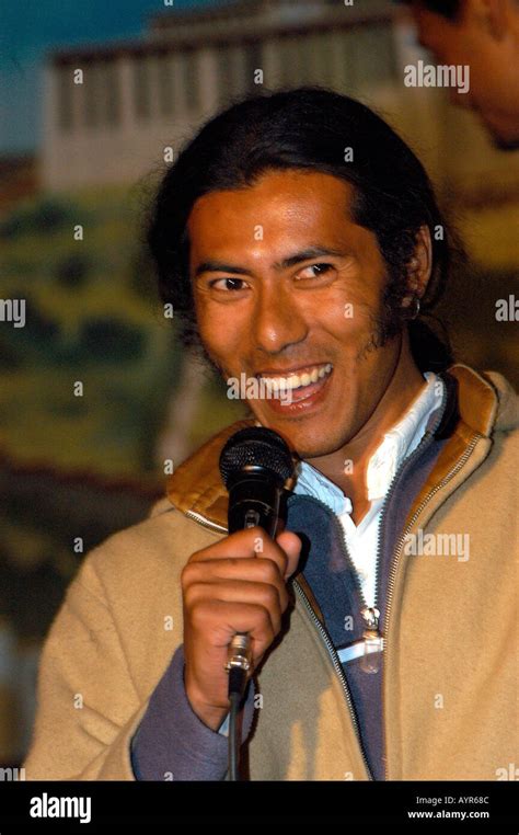 Handsome Tibetan singer creator of Miss Tibet competition Stock Photo ...