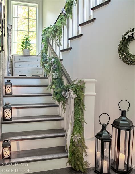 How to Put Garland on a Staircase - Sanctuary Home Decor