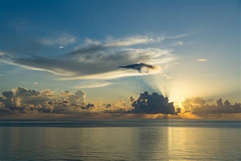 Sunrise Over the Atlantic Ocean Stock Image - Image of intentional ...