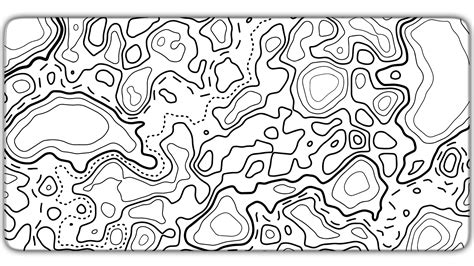 White Topographic Mousepad in 2023 | Mouse pad, Prints