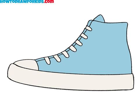 How to Draw a Shoe - Easy Drawing Tutorial For Kids in 2022 | Drawing ...