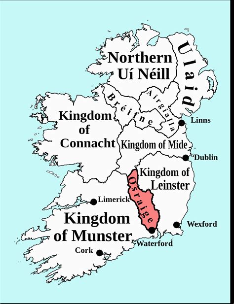 Map Of Medieval Ireland | secretmuseum