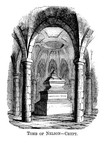 Lord Nelsons Tomb St Pauls Crypt Stock Illustration - Download Image ...