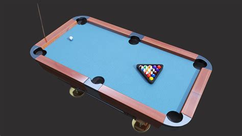 Billiard pool table | CGTrader