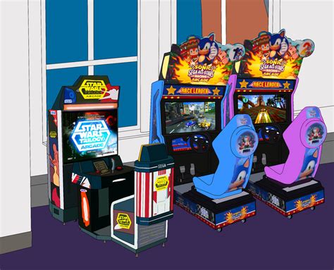 Sega Arcade Machines in Gallery 2 by RobsonDoodle on DeviantArt