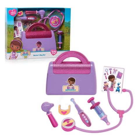 Disney Junior Doc McStuffins Doctor's Bag Set, 7-pieces, Pretend Play, Officially Licensed Kids ...