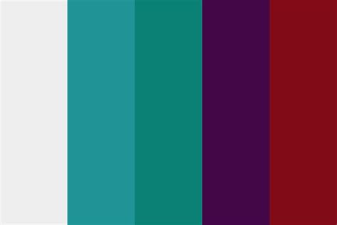 Bedroom - Teal and Burgundy Color Palette