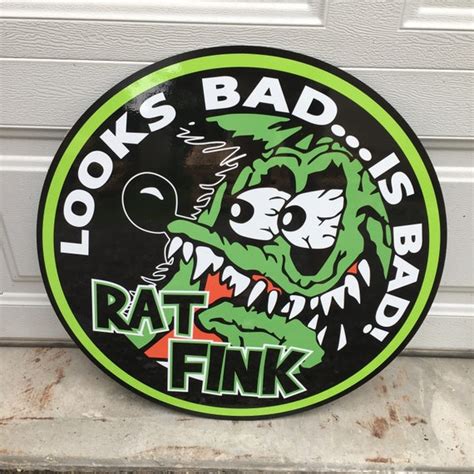 Rat Fink Signs Rat Fink Decor Rat Fink Wall Sign for Garage - Etsy