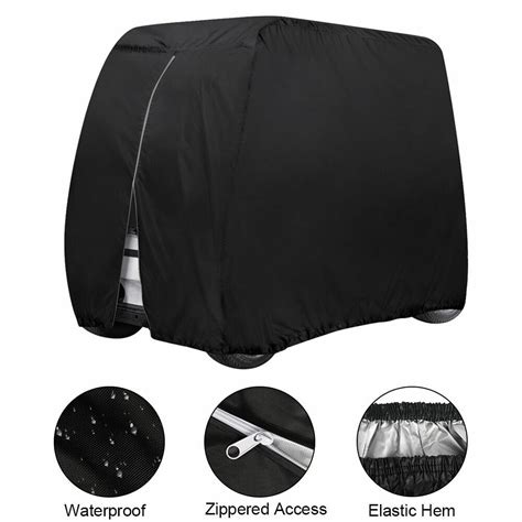 Waterproof Golf Cart Cover 4 Passenger Dustproof Storage for EZ Go Club ...