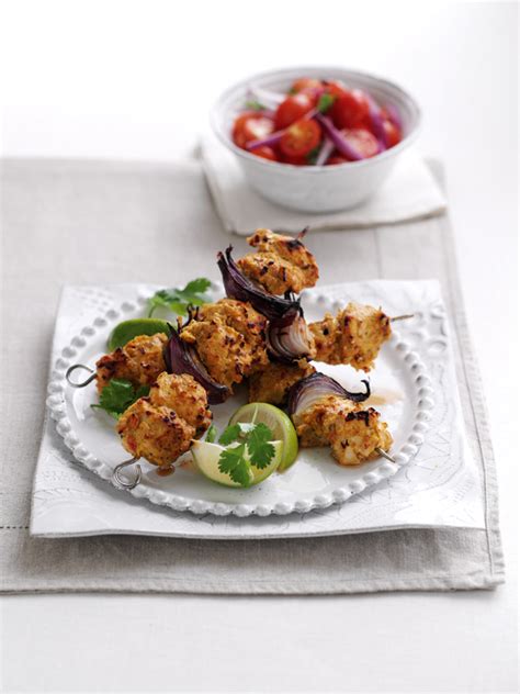 Tandoori chicken kebabs, Indian recipe