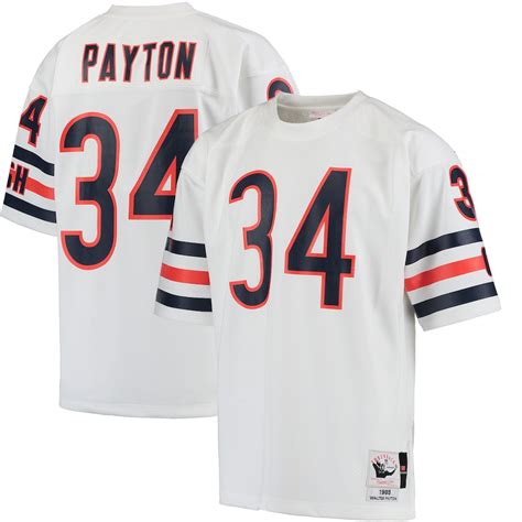 Mitchell & Ness Walter Payton Chicago Bears White 1985 Authentic ...