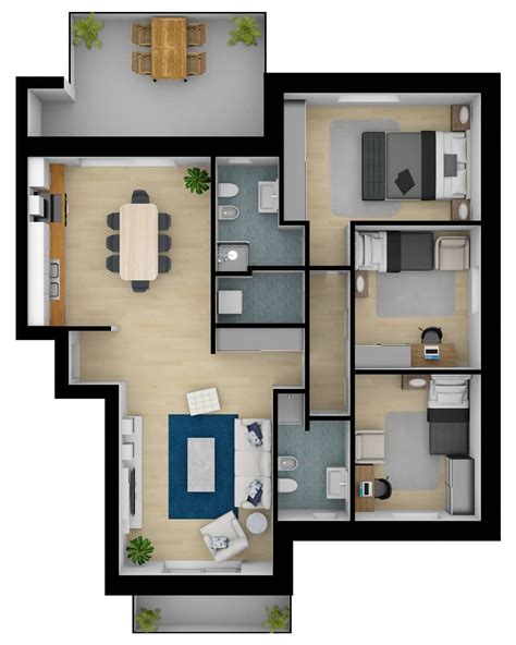 Created by a member of the Floorplanner.com community. #3d #floorplan #realestate # ...