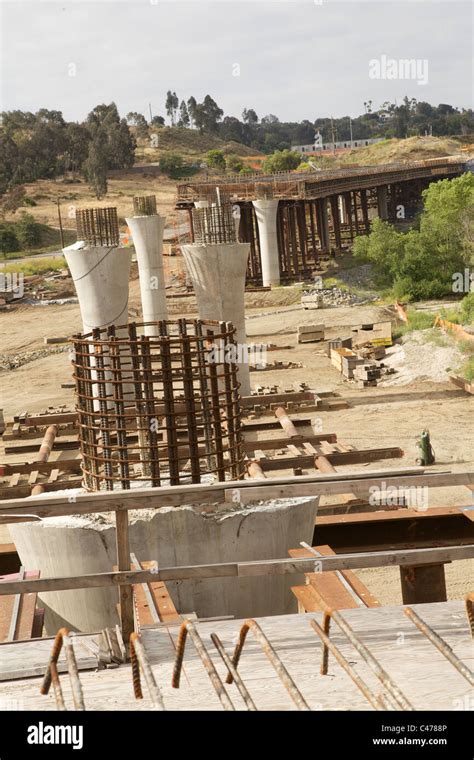 New highway bridge construction Stock Photo - Alamy