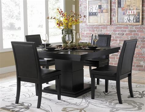 Cicero Black 54" Square Dining Table Set | Las Vegas Furniture Store | Modern Home Furniture ...