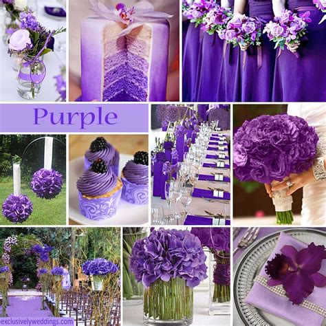 Purple Wedding Color - Combination Options | Exclusively Weddings | Purple wedding tables ...