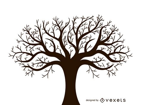 Leafless Autumn Tree Design Vector Vector Download