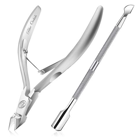 55% OFF- Cuticle Nipper with Cuticle Pusher- Professional Grade Stainless Steel Cuticle Remover ...