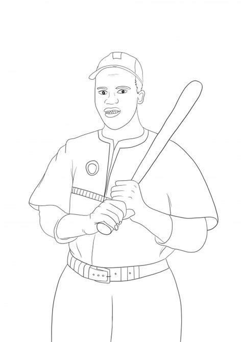 Jackie Robinson Coloring Pages For Kids