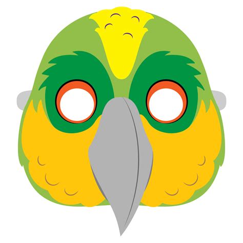 Parrot Mask Template Free Printable Papercraft Templa - vrogue.co
