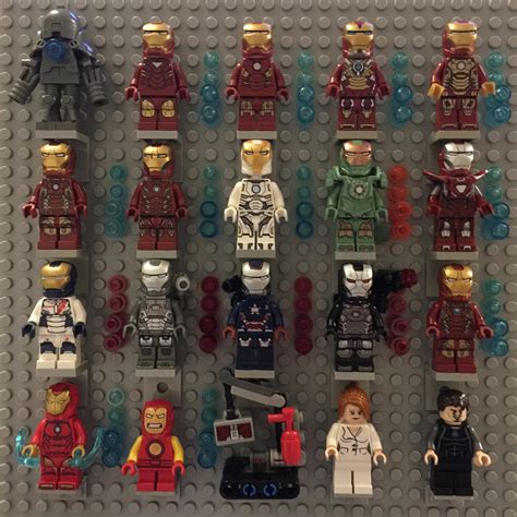 My current LEGO Iron Man collection : r/Marvel